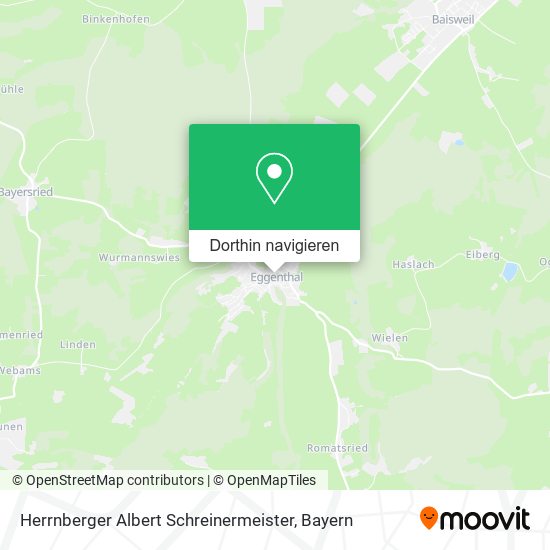 Herrnberger Albert Schreinermeister Karte
