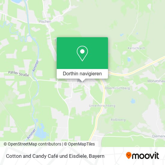 Cotton and Candy Café und Eisdiele Karte