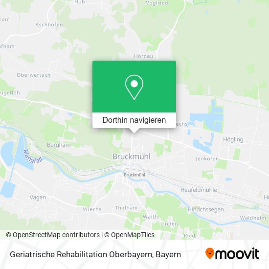 Geriatrische Rehabilitation Oberbayern Karte