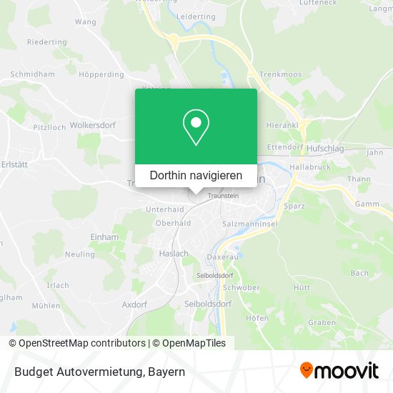 Budget Autovermietung Karte