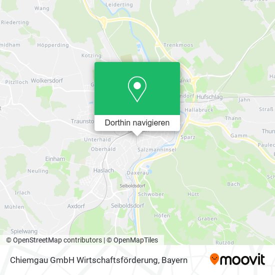 Chiemgau GmbH Wirtschaftsförderung Karte