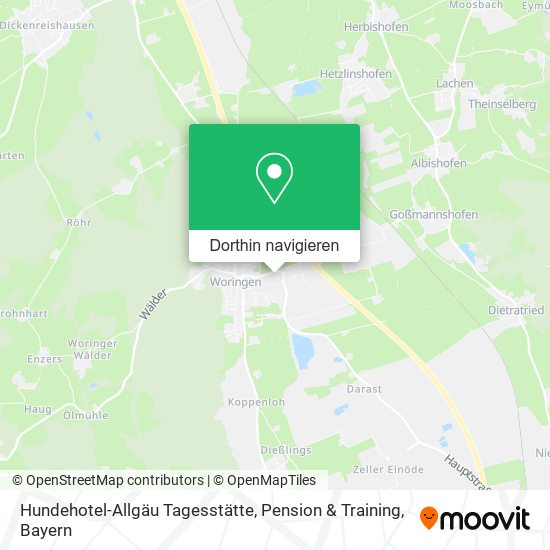 Hundehotel-Allgäu Tagesstätte, Pension & Training Karte