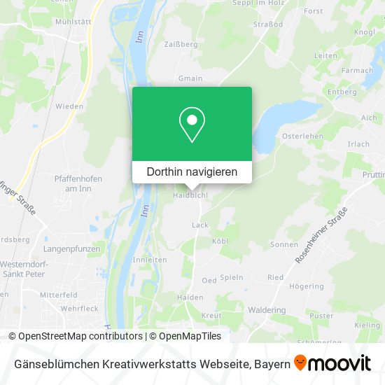 Gänseblümchen Kreativwerkstatts Webseite Karte