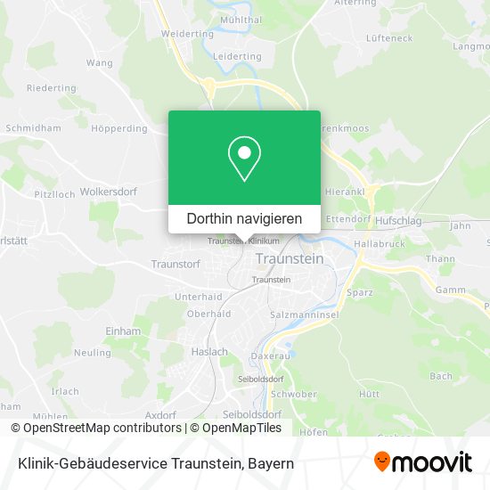 Klinik-Gebäudeservice Traunstein Karte