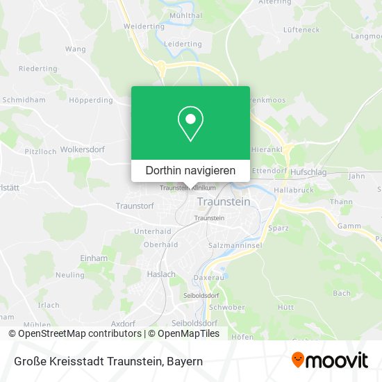 Große Kreisstadt Traunstein Karte