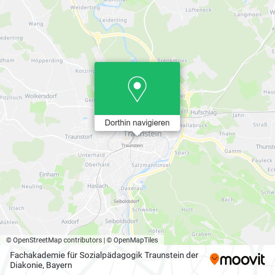 Fachakademie für Sozialpädagogik Traunstein der Diakonie Karte