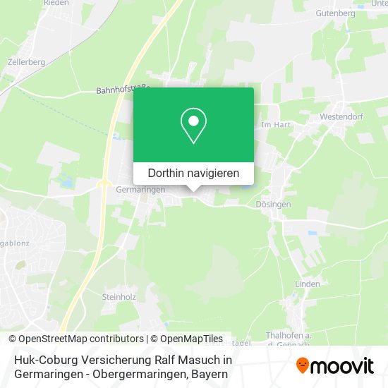 Huk-Coburg Versicherung Ralf Masuch in Germaringen - Obergermaringen Karte