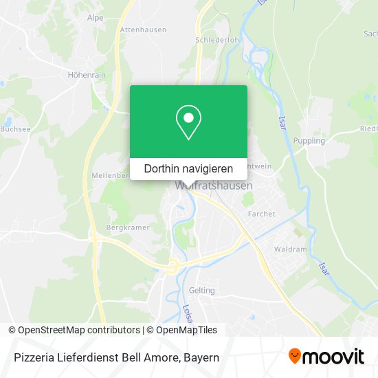 Pizzeria Lieferdienst Bell Amore Karte