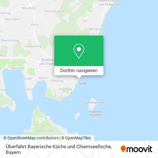 Überfahrt Bayerische Küche und Chiemseefische Karte