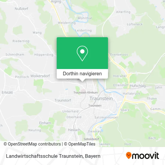 Landwirtschaftsschule Traunstein Karte