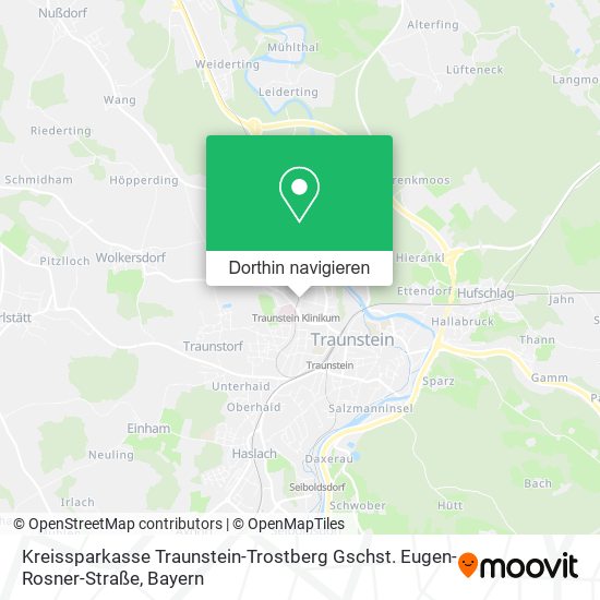 Kreissparkasse Traunstein-Trostberg Gschst. Eugen-Rosner-Straße Karte