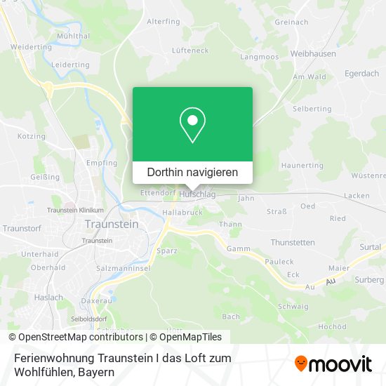 Ferienwohnung Traunstein I das Loft zum Wohlfühlen Karte