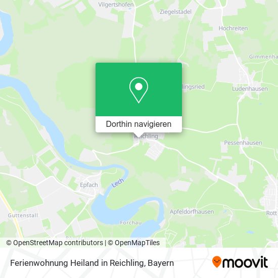 Ferienwohnung Heiland in Reichling Karte