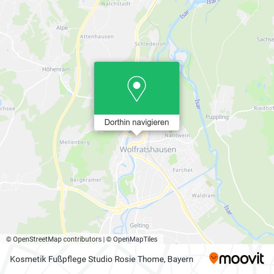 Kosmetik Fußpflege Studio Rosie Thome Karte
