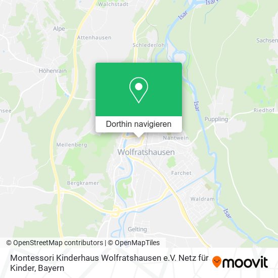 Montessori Kinderhaus Wolfratshausen e.V. Netz für Kinder Karte