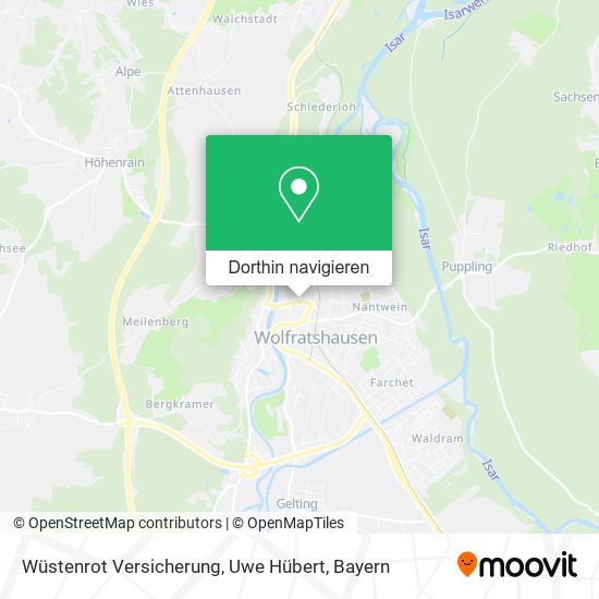 Wüstenrot Versicherung, Uwe Hübert Karte