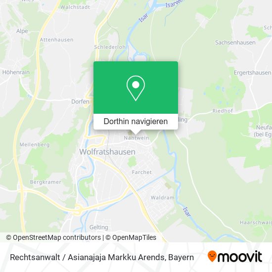 Rechtsanwalt / Asianajaja Markku Arends Karte