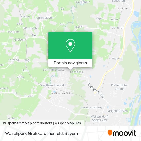 Waschpark Großkarolinenfeld Karte