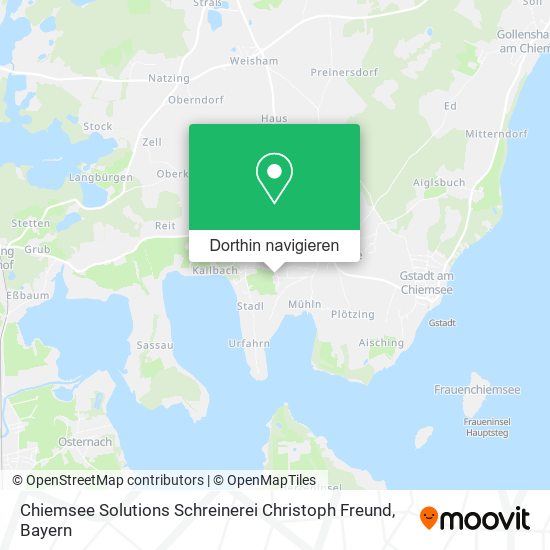 Chiemsee Solutions Schreinerei Christoph Freund Karte