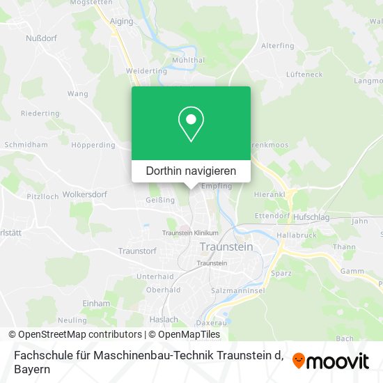 Fachschule für Maschinenbau-Technik Traunstein d Karte