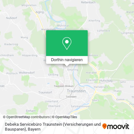 Debeka Servicebüro Traunstein (Versicherungen und Bausparen) Karte