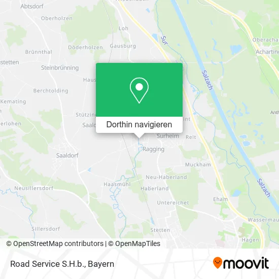 Road Service S.H.b. Karte