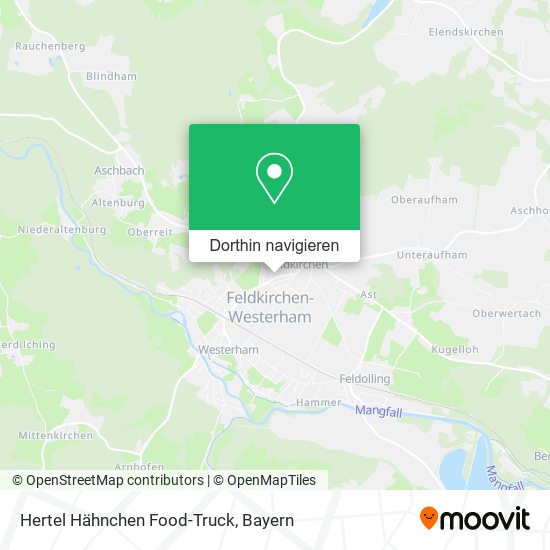 Hertel Hähnchen Food-Truck Karte
