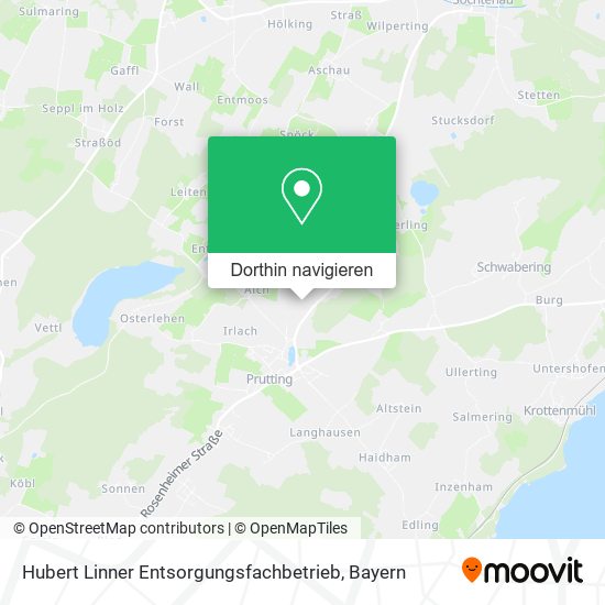 Hubert Linner Entsorgungsfachbetrieb Karte