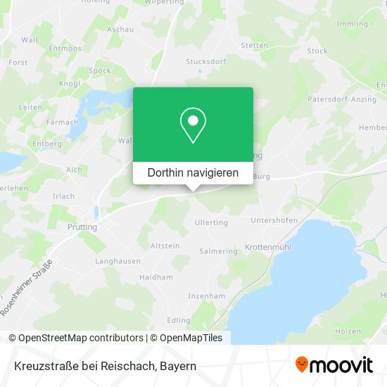 Kreuzstraße bei Reischach Karte