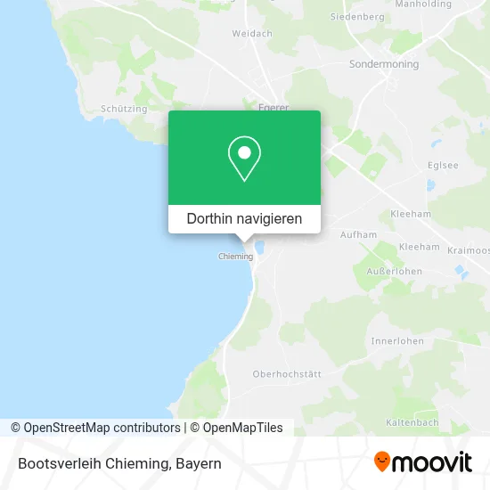 Bootsverleih Chieming Karte