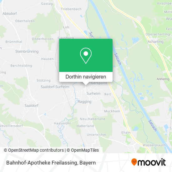 Bahnhof-Apotheke Freilassing Karte