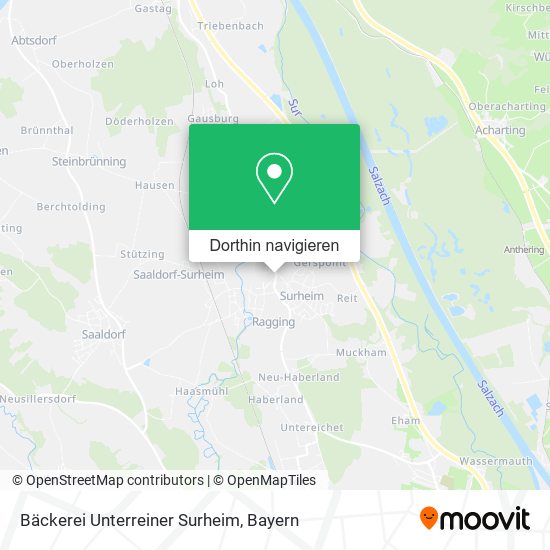 Bäckerei Unterreiner Surheim Karte