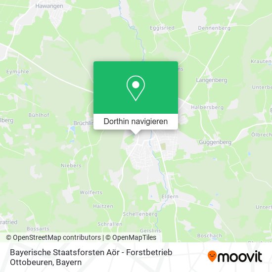 Bayerische Staatsforsten Aör - Forstbetrieb Ottobeuren Karte