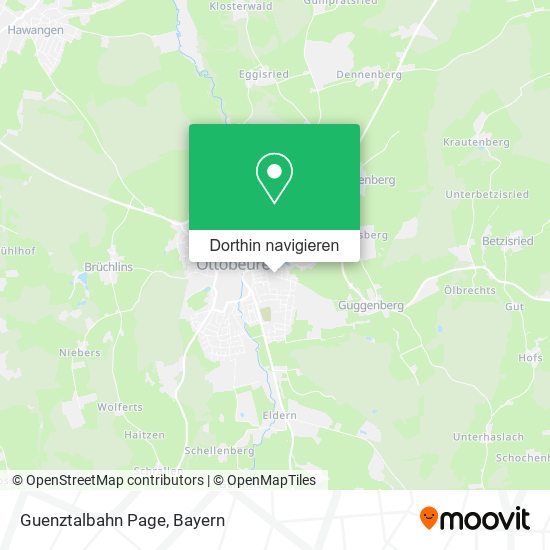 Guenztalbahn Page Karte