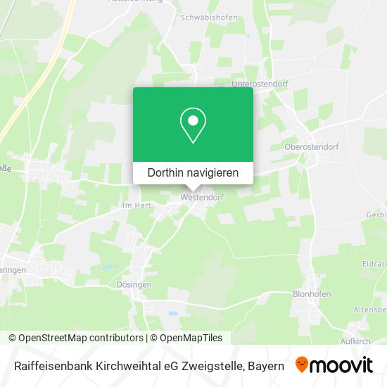 Raiffeisenbank Kirchweihtal eG Zweigstelle Karte