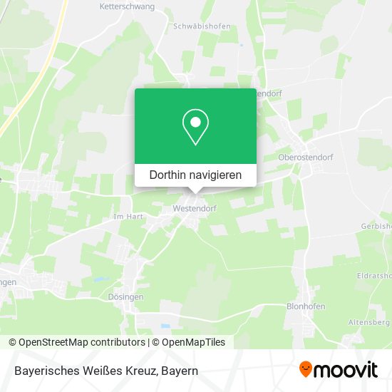 Bayerisches Weißes Kreuz Karte