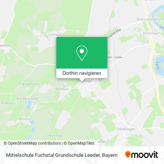 Mittelschule Fuchstal Grundschule Leeder Karte