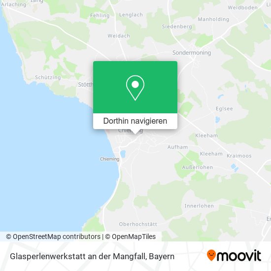 Glasperlenwerkstatt an der Mangfall Karte