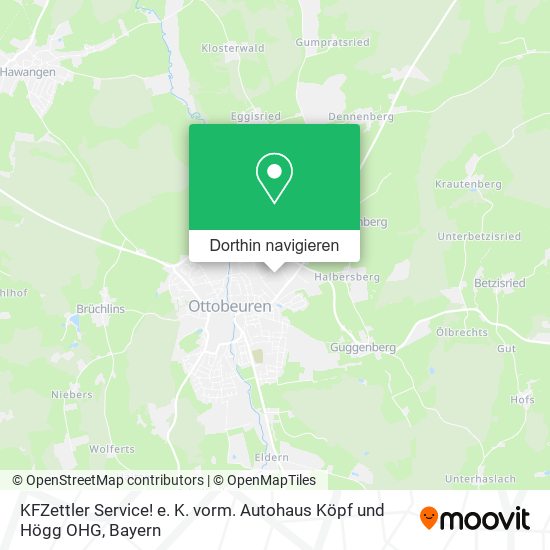 KFZettler Service! e. K. vorm. Autohaus Köpf und Högg OHG Karte