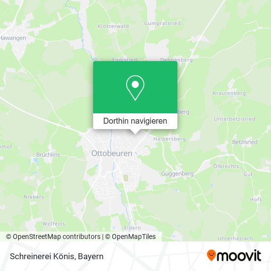 Schreinerei Könis Karte