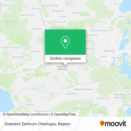 Diabetes Zentrum Chiemgau Karte