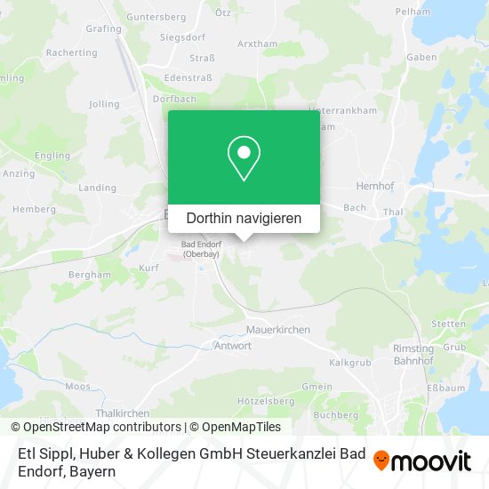 Etl Sippl, Huber & Kollegen GmbH Steuerkanzlei Bad Endorf Karte