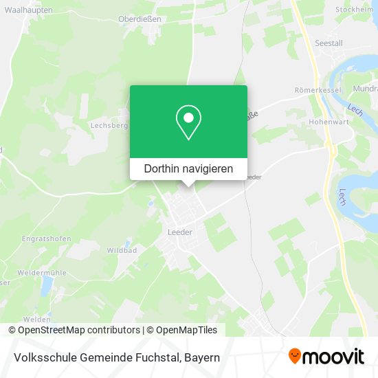 Volksschule Gemeinde Fuchstal Karte