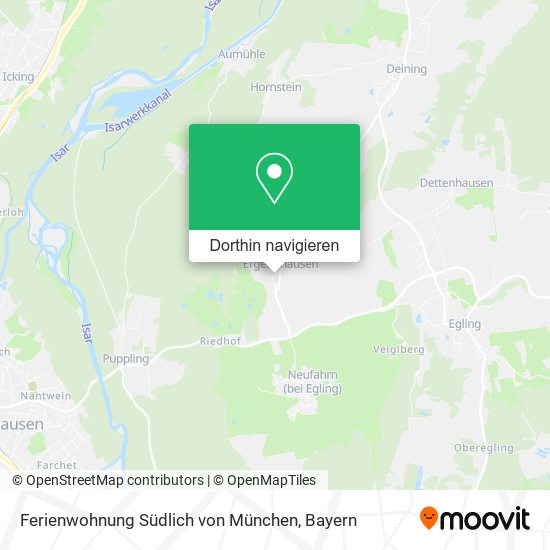 Ferienwohnung Südlich von München Karte