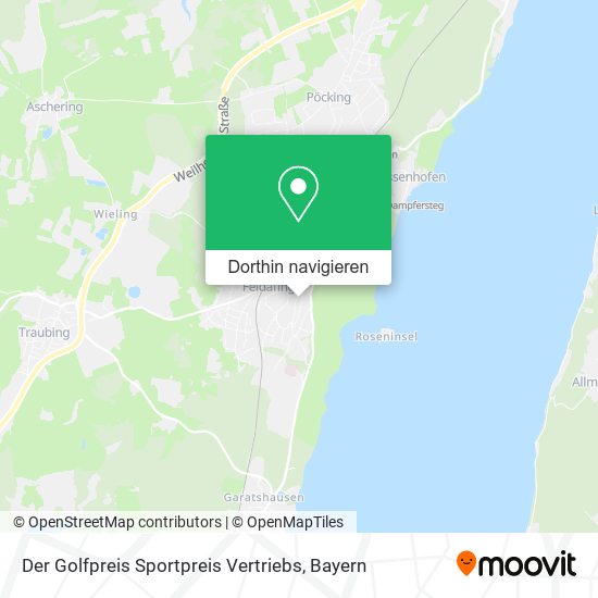 Der Golfpreis Sportpreis Vertriebs Karte