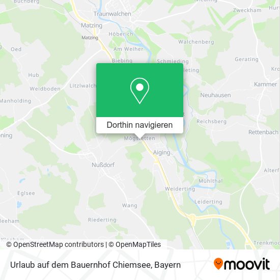 Urlaub auf dem Bauernhof Chiemsee Karte