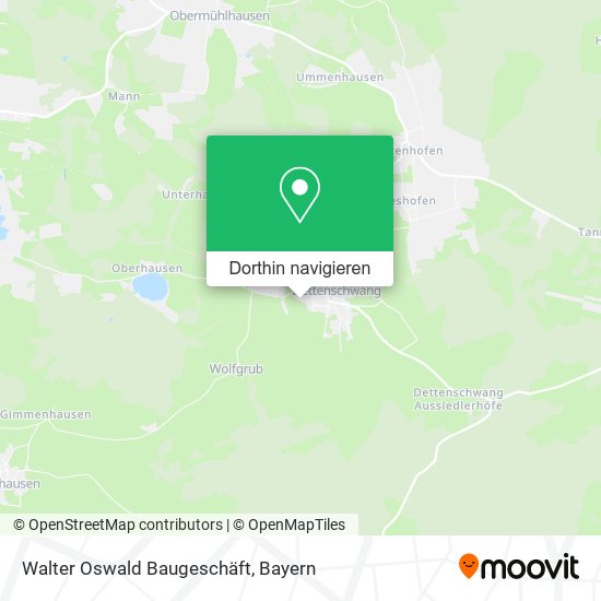 Walter Oswald Baugeschäft Karte