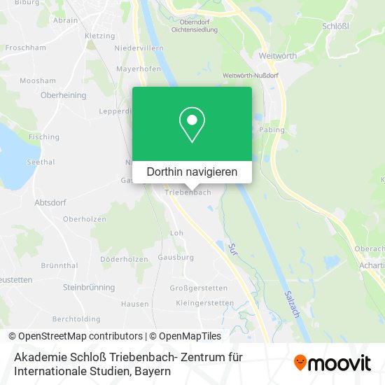 Akademie Schloß Triebenbach- Zentrum für Internationale Studien Karte