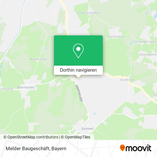 Melder Baugeschäft Karte