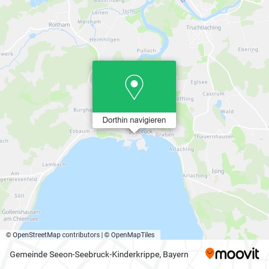 Gemeinde Seeon-Seebruck-Kinderkrippe Karte
